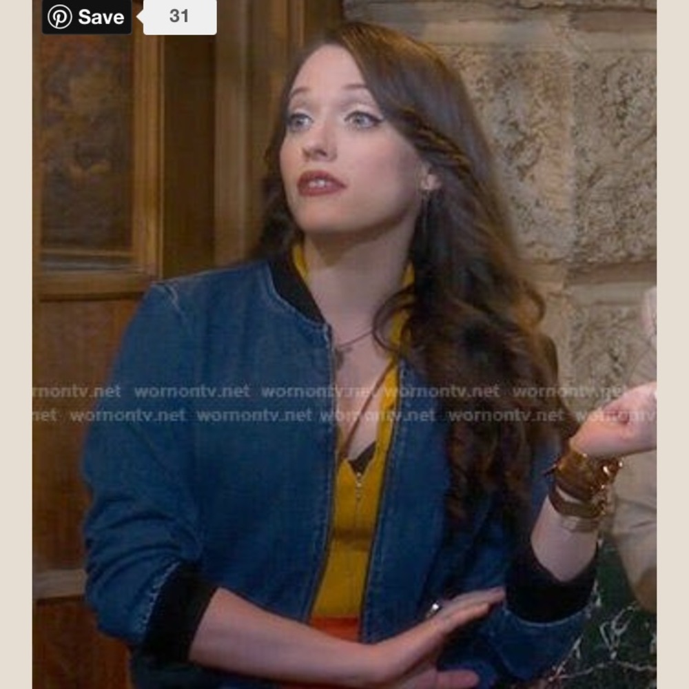 American Apparel jean bomber jacket